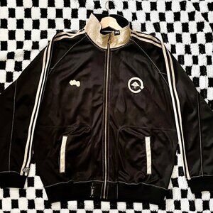 LRG Vintage Black and "Snakeskin" Striped Jacket